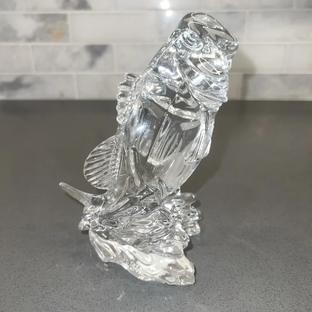 LARGE MOUTH BASS LEAD CRYSTAL PRINCESS HOUSE WONDERS OF THE WILD FISH FIGURINE - Picture 4 of 8